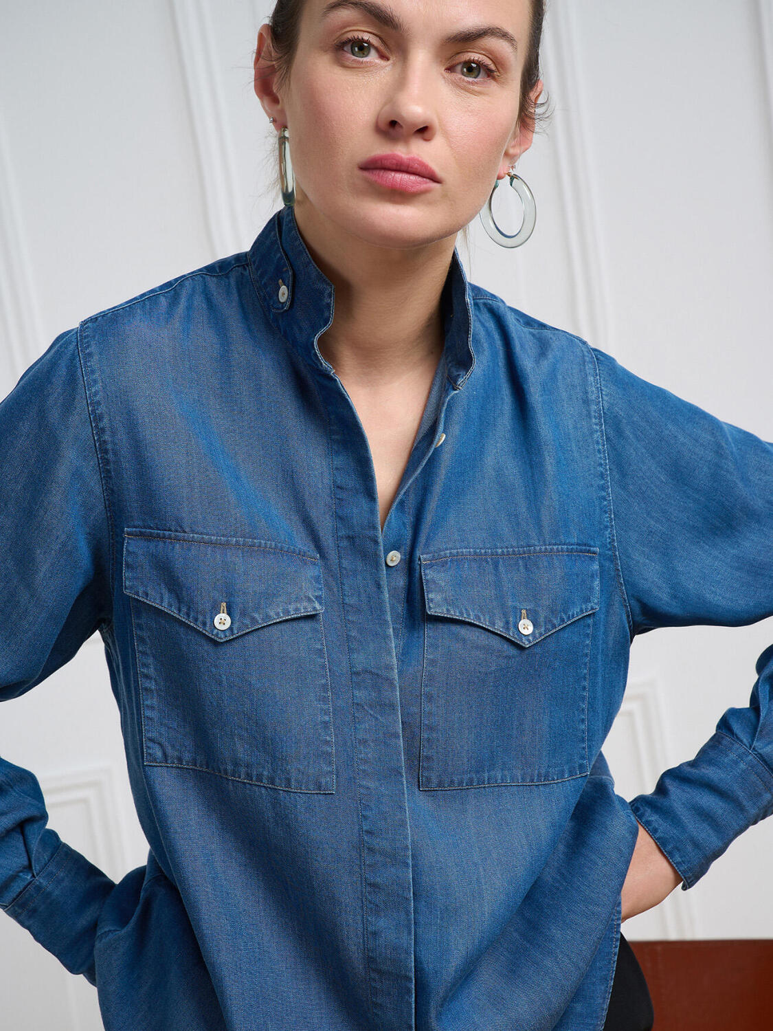 Camicia Alice indaco