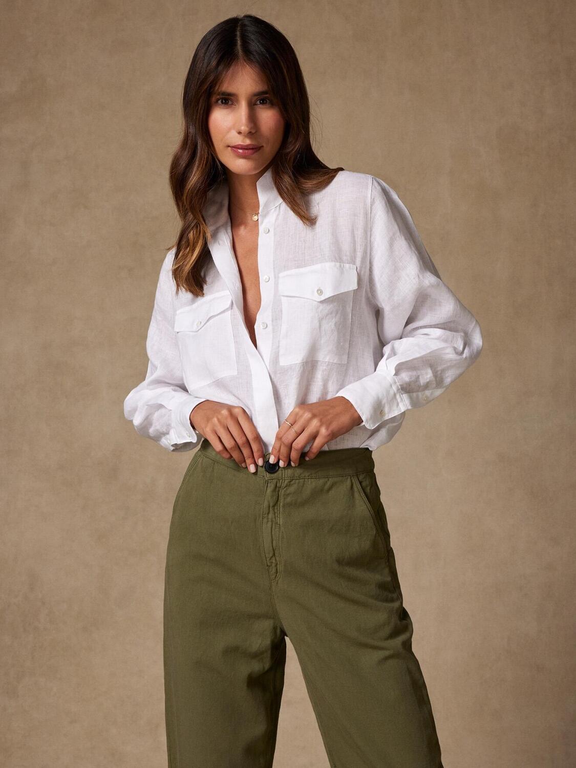 Chemise Alice en lin blanc