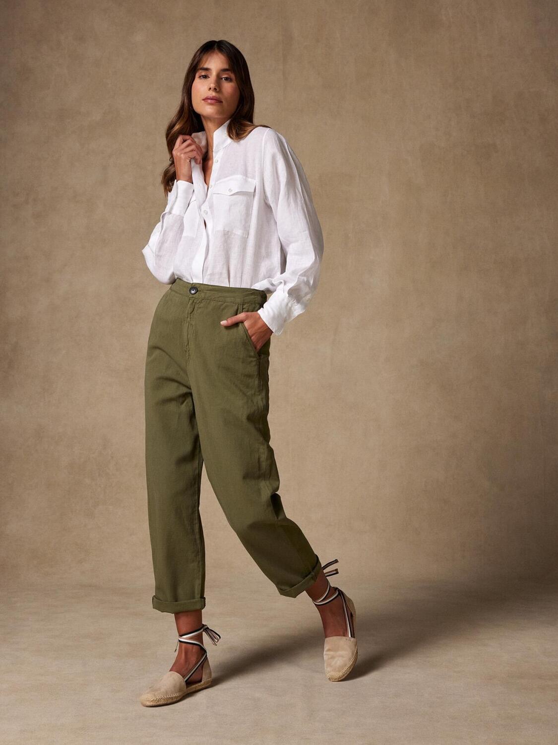 Chemise Alice en lin blanc