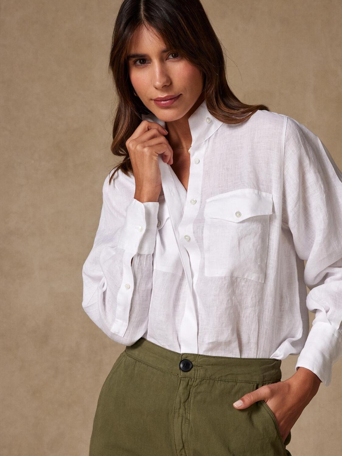 Chemise Alice en lin blanc