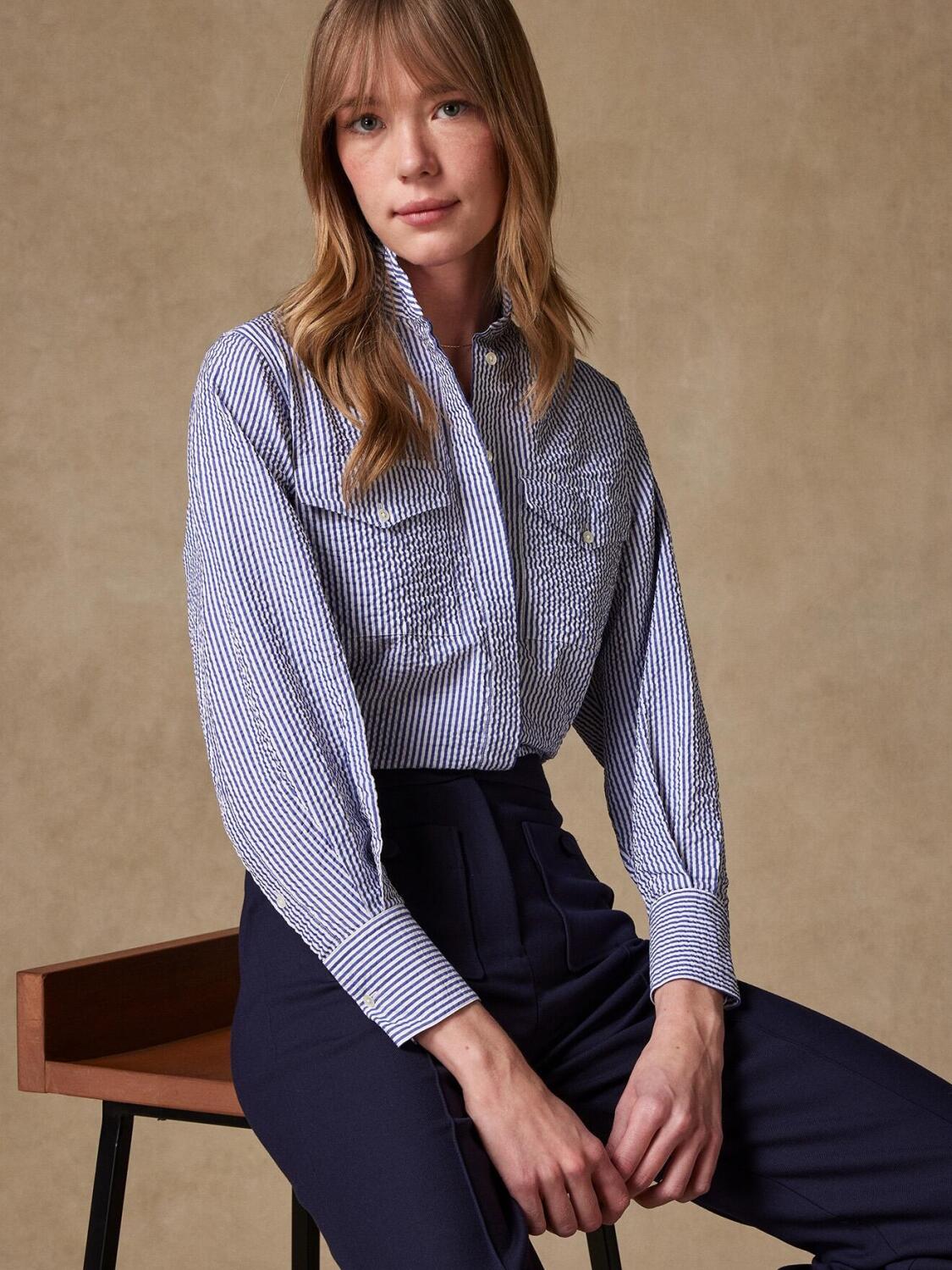 Alice overhemd met marinestreepjes