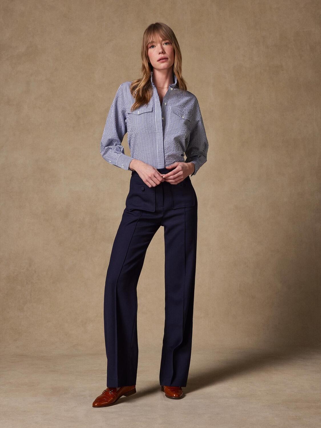 Alice overhemd met marinestreepjes