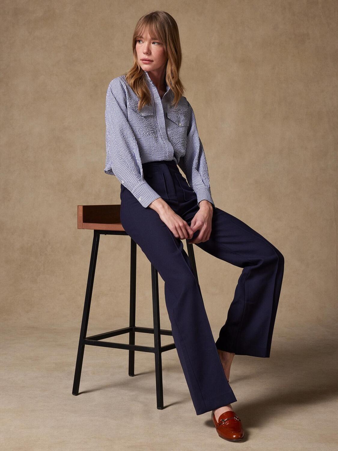 Alice overhemd met marinestreepjes