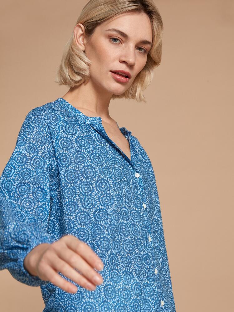 Blouse Camille à imprimé ethnique