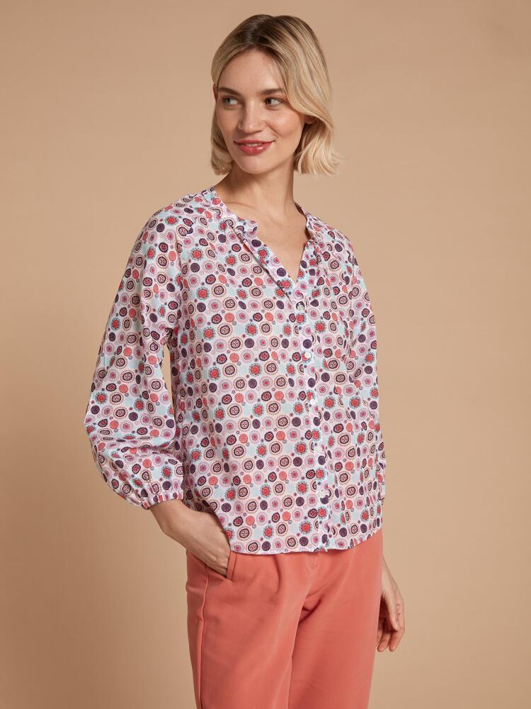 Blouse Camille à imprimé fantaisie