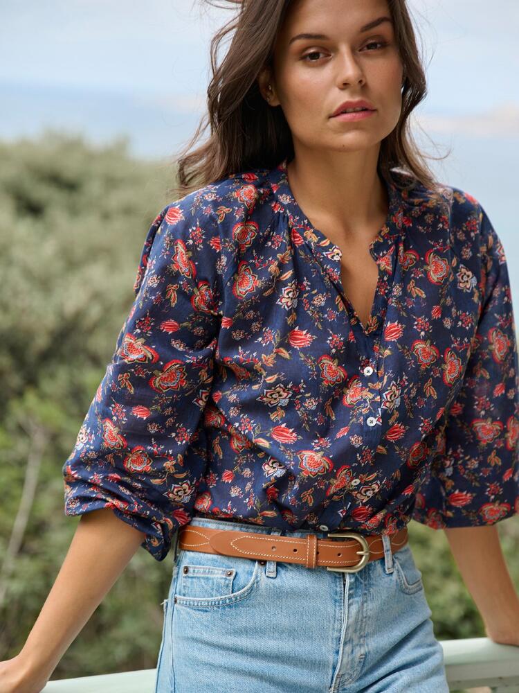 Blouse Camille à imprimé bohème