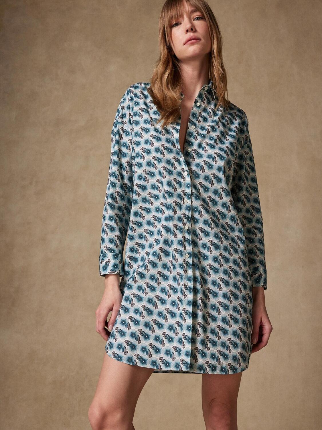 Coby overhemd met aquarelprint