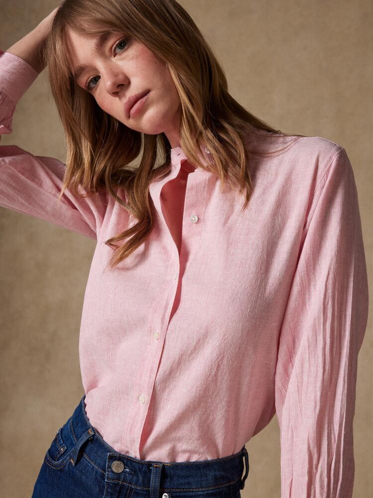 Camicia a righe rosa Hélène