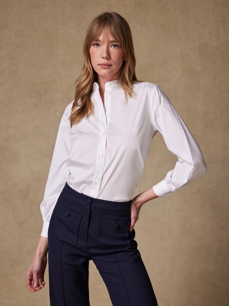 Hélène shirt in white poplin