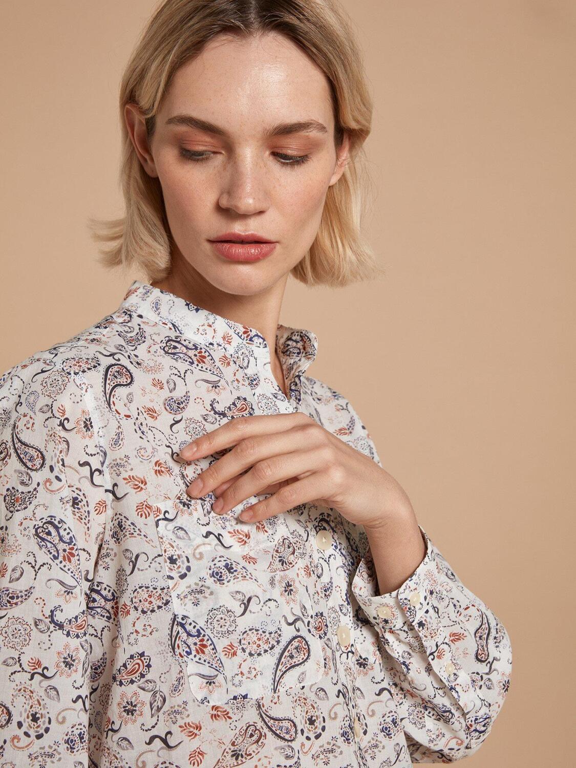 Chemise Janice &agrave; imprim&eacute; cachemire