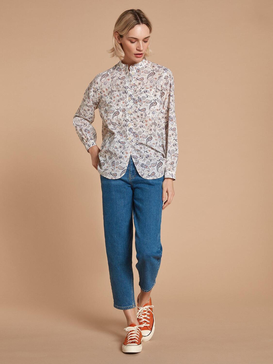 Chemise Janice &agrave; imprim&eacute; cachemire