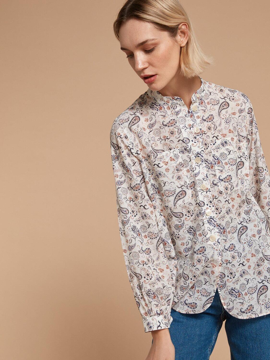 Chemise Janice &agrave; imprim&eacute; cachemire