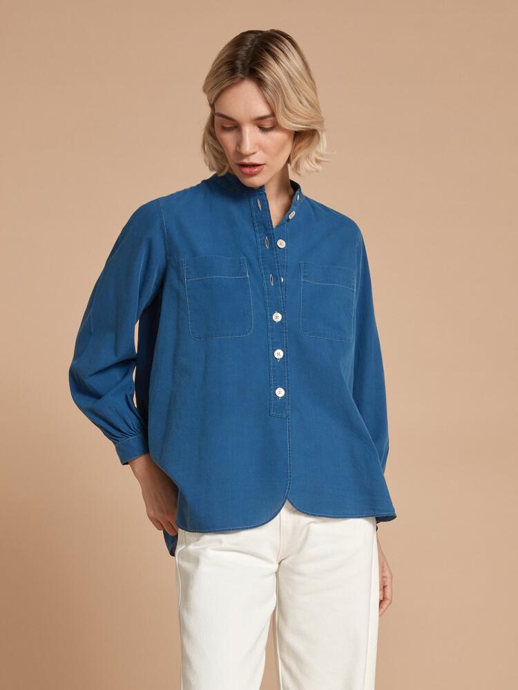 Janice light denim indigo shirt