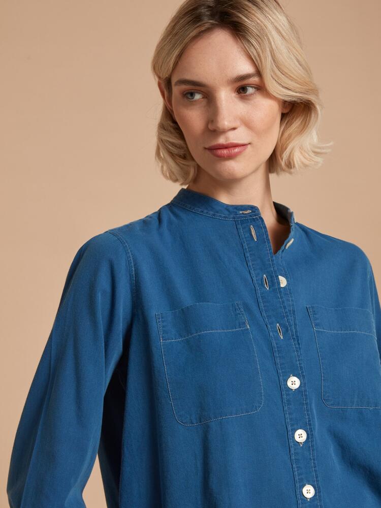 Janice light denim indigo shirt