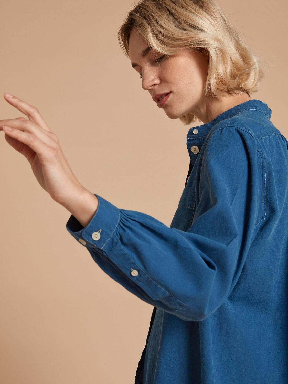 Chemise Janice en light denim indigo