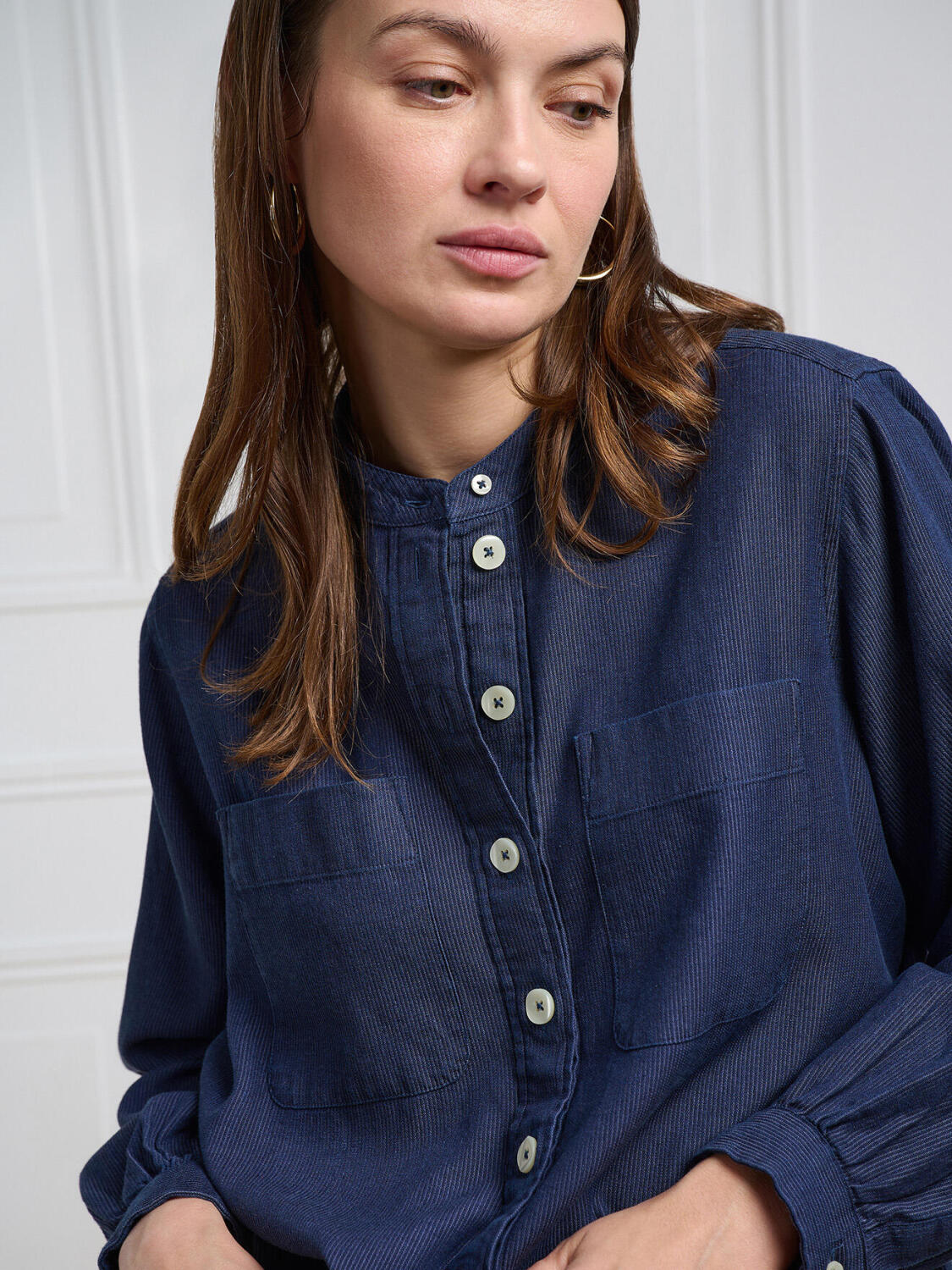 Janice indigo overhemd