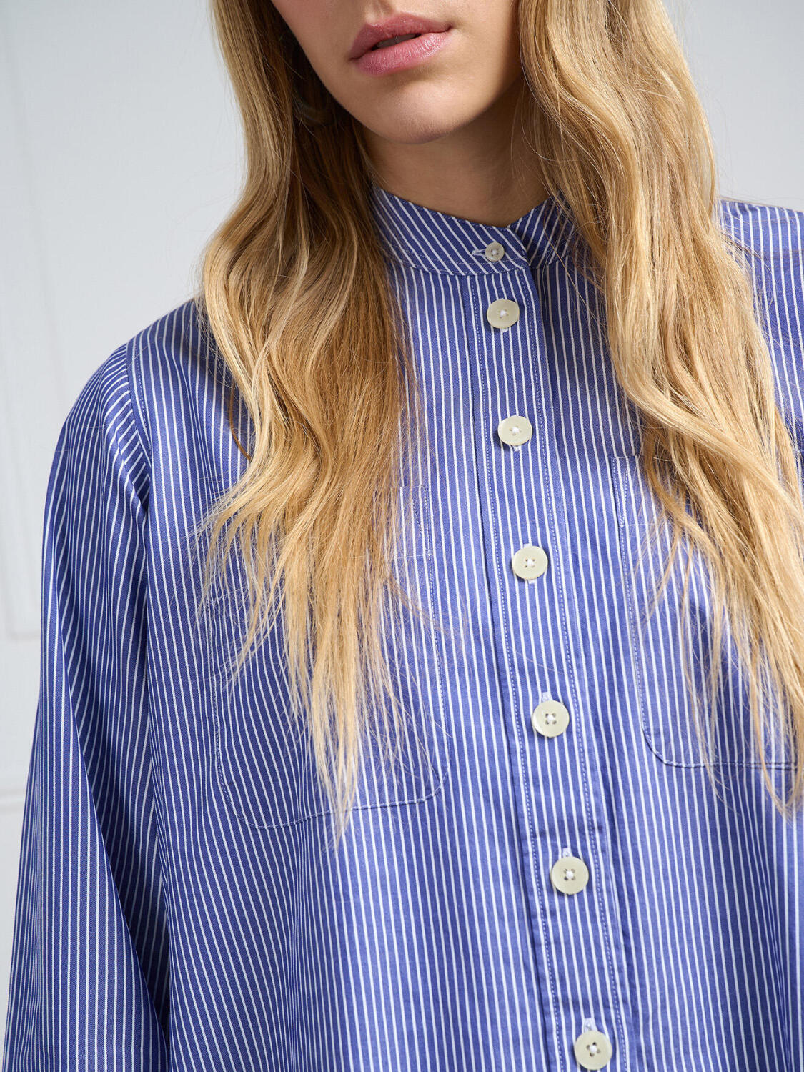 Chemise Janice à rayures marine