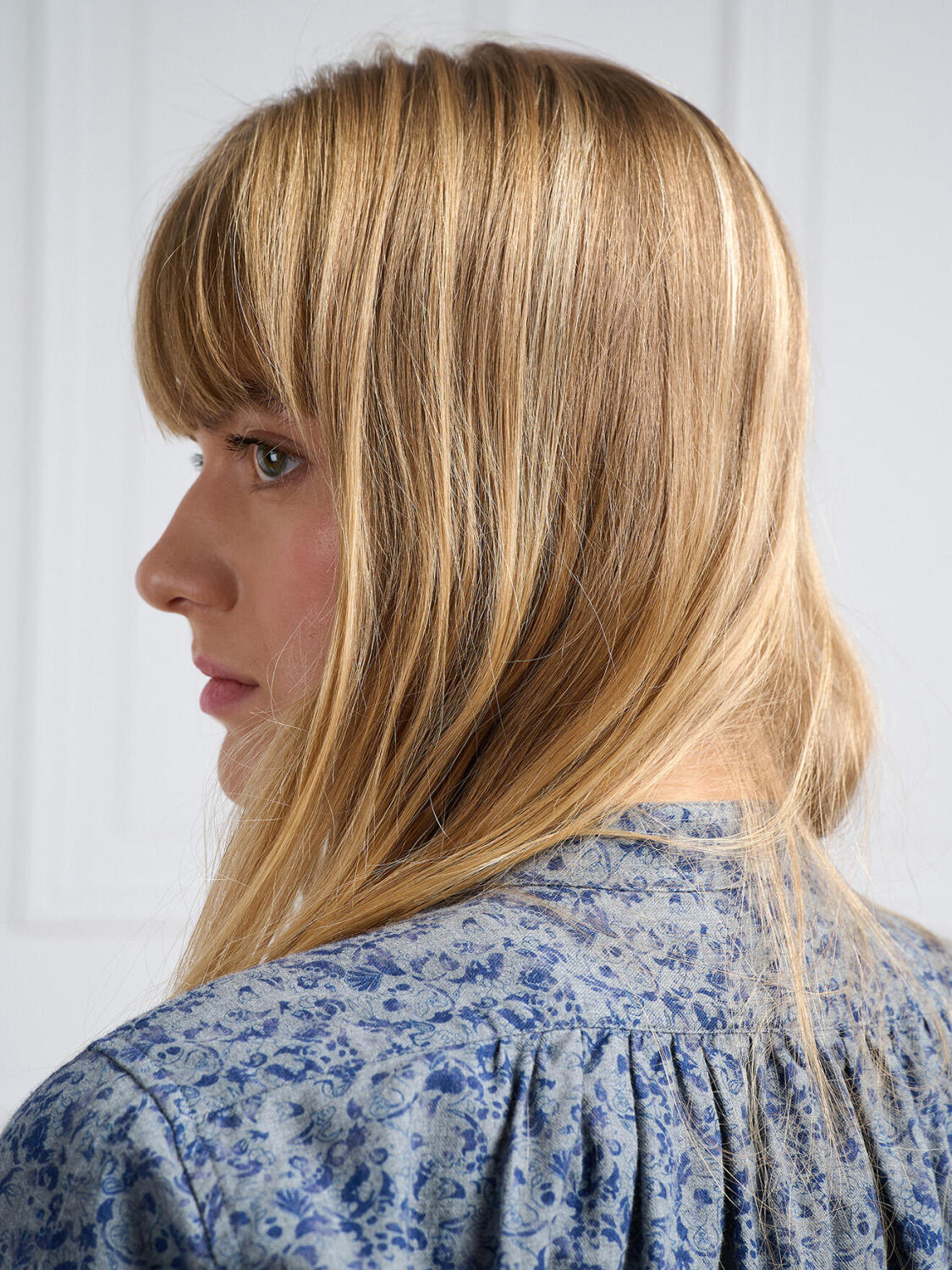 Chemise Janice en flanelle grise à motifs imprimés