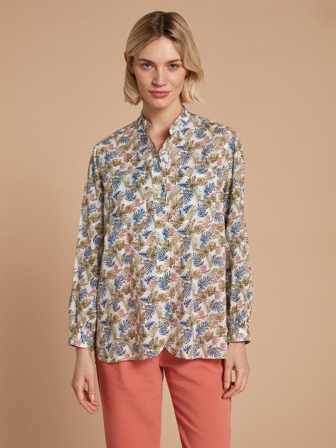 Chemise Janice &agrave; imprim&eacute; tropical