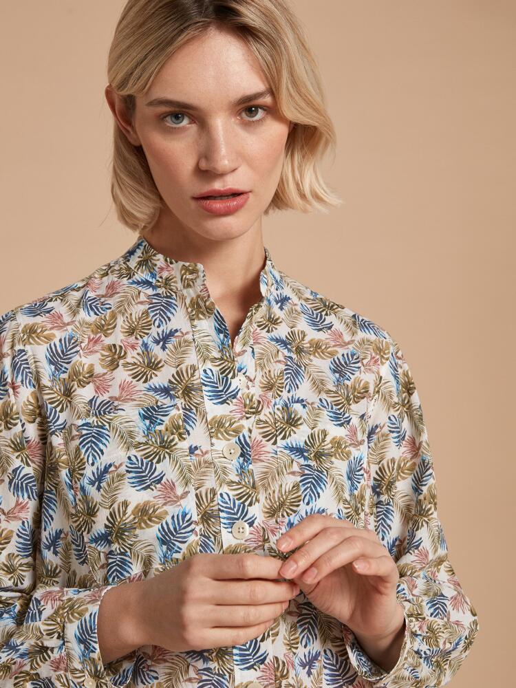 Janice tropical print shirt