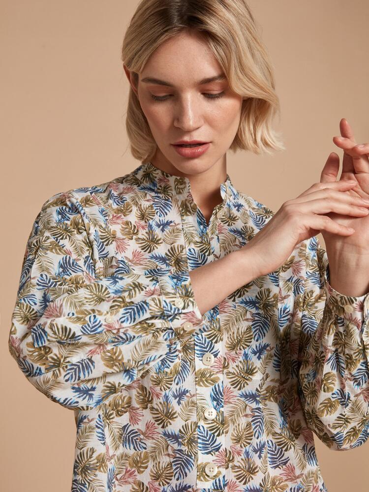 Janice tropical print shirt