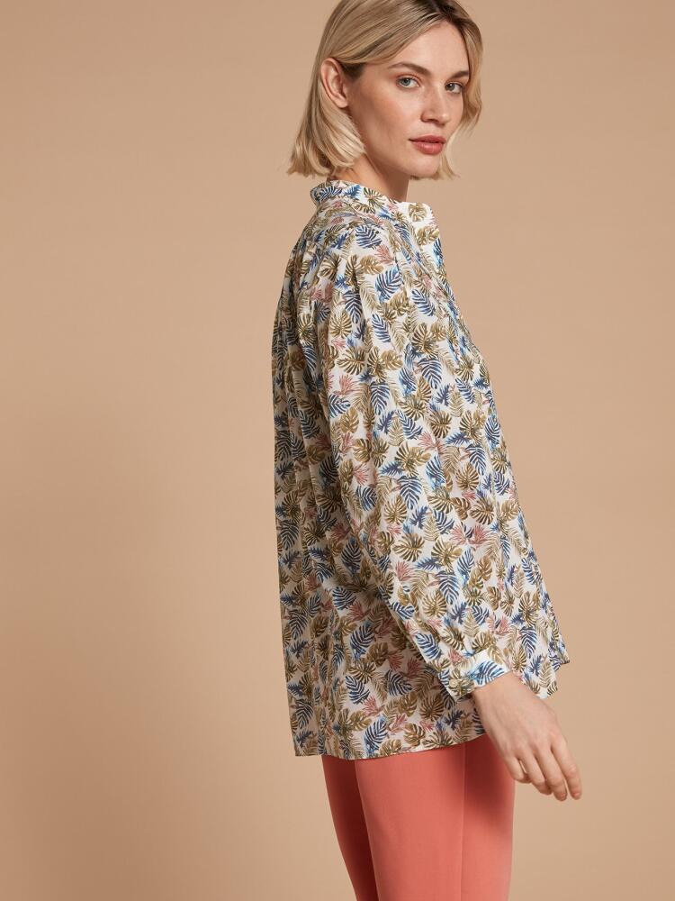 Janice tropical print shirt