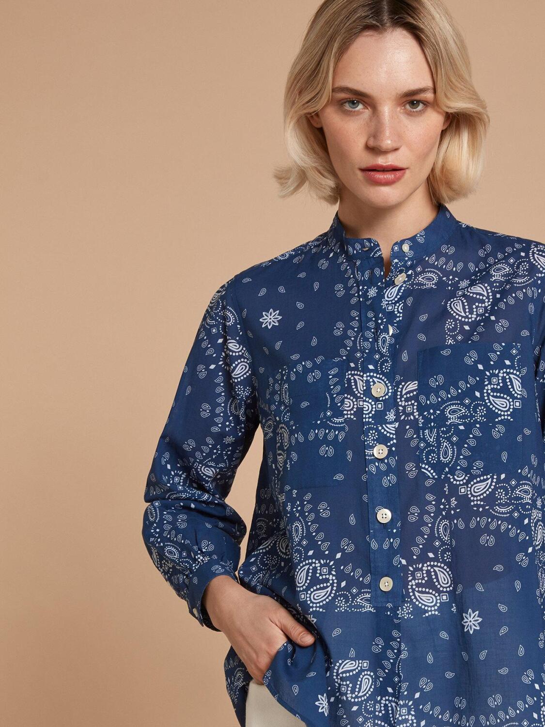 Janice bandana print shirt