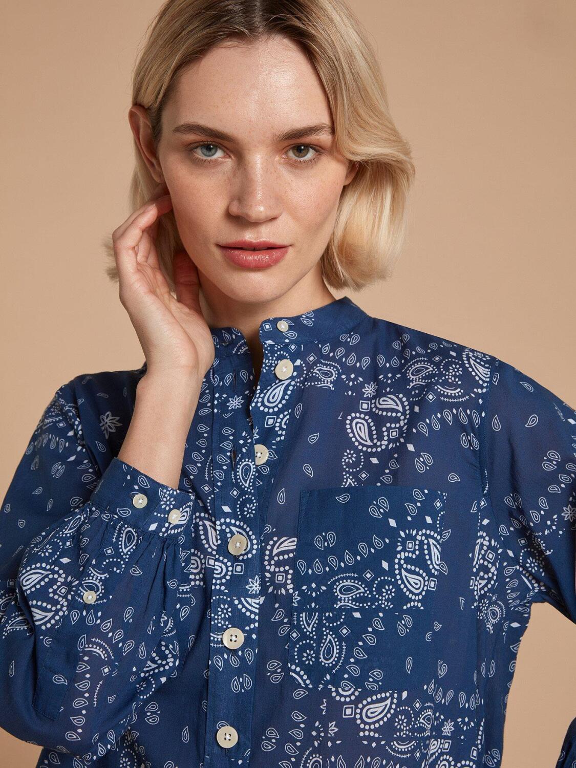 Janice bandana print shirt