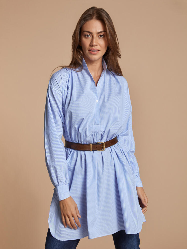 Lauren shirt with sky stripes