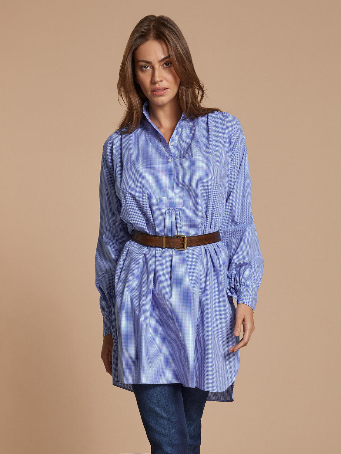 Lauren shirt in blue gingham