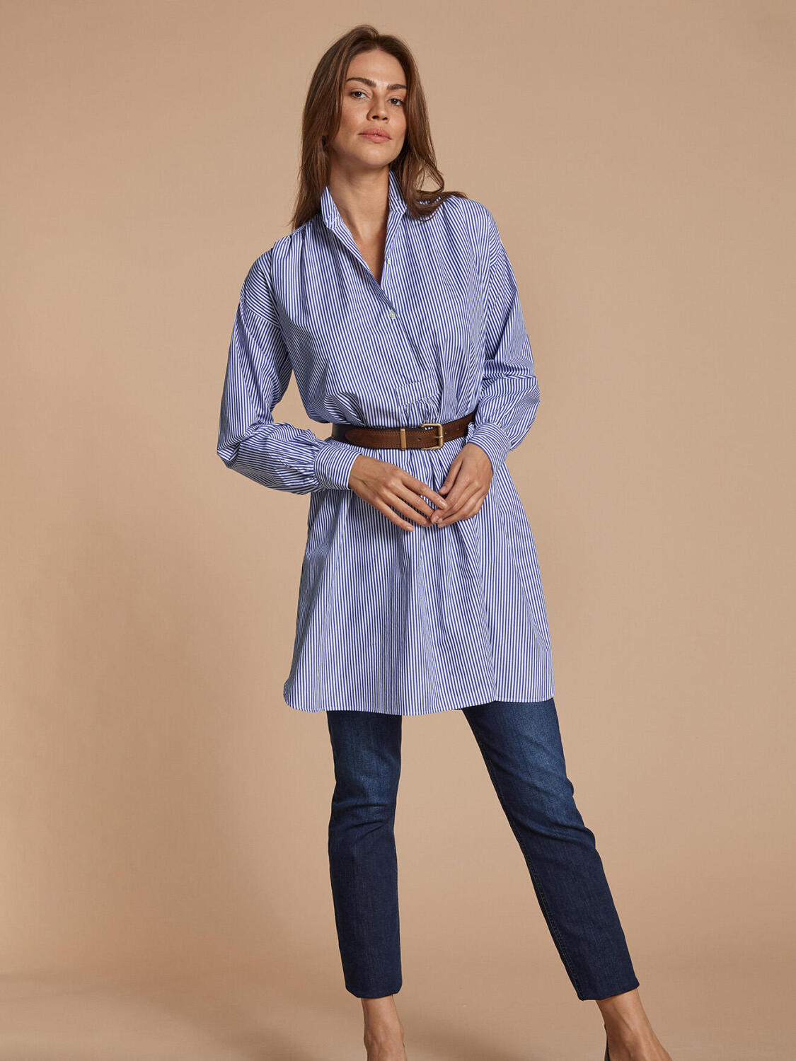 Camicia Lauren a righe blu
