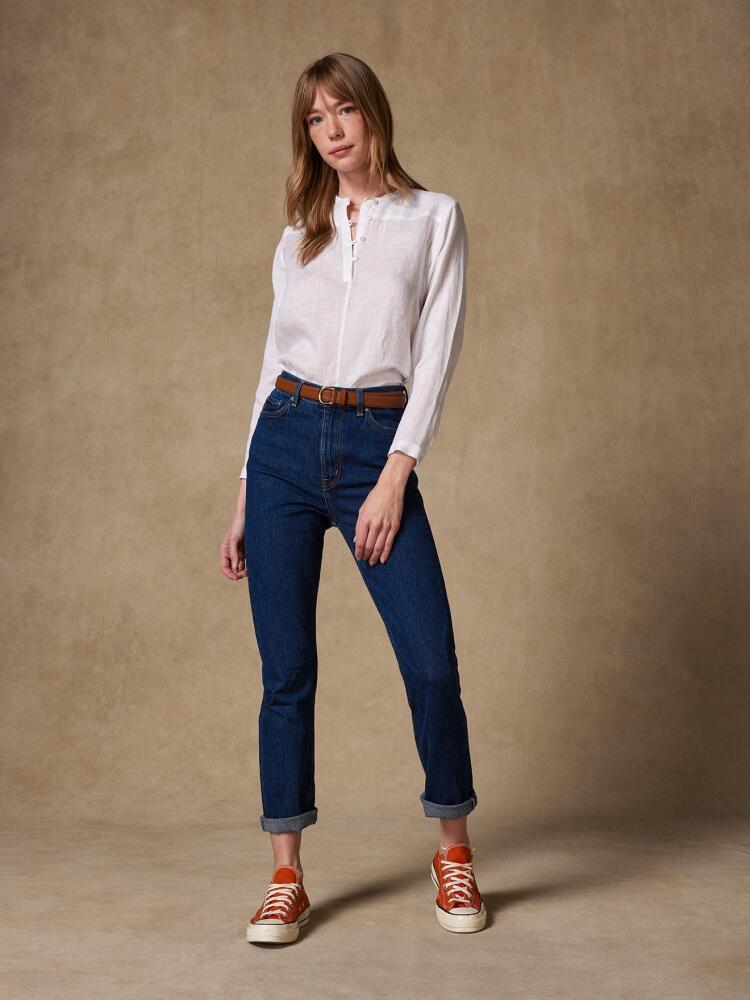 Léa shirt in white linen