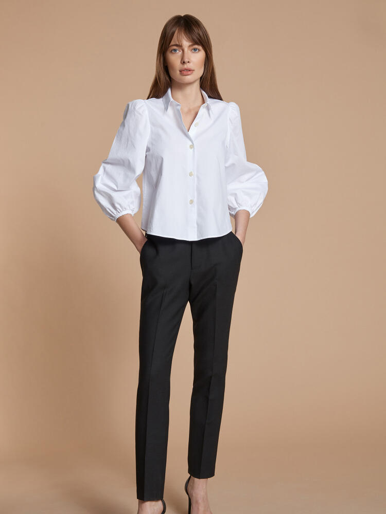 Camicia Manon in piqué bianco