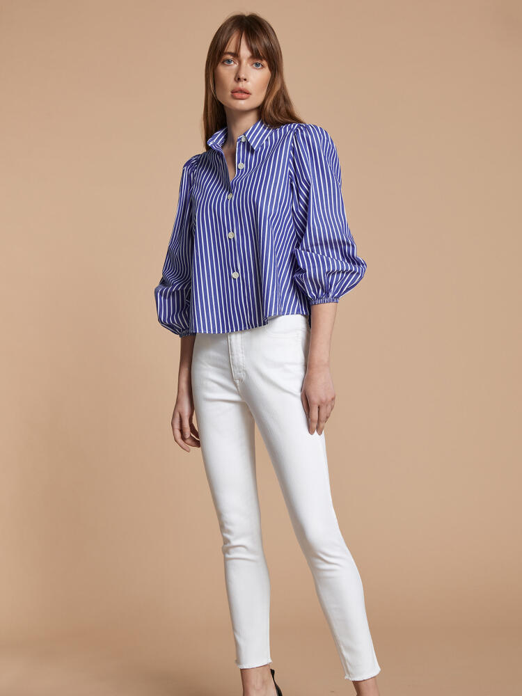 Camicia Manon a righe blu