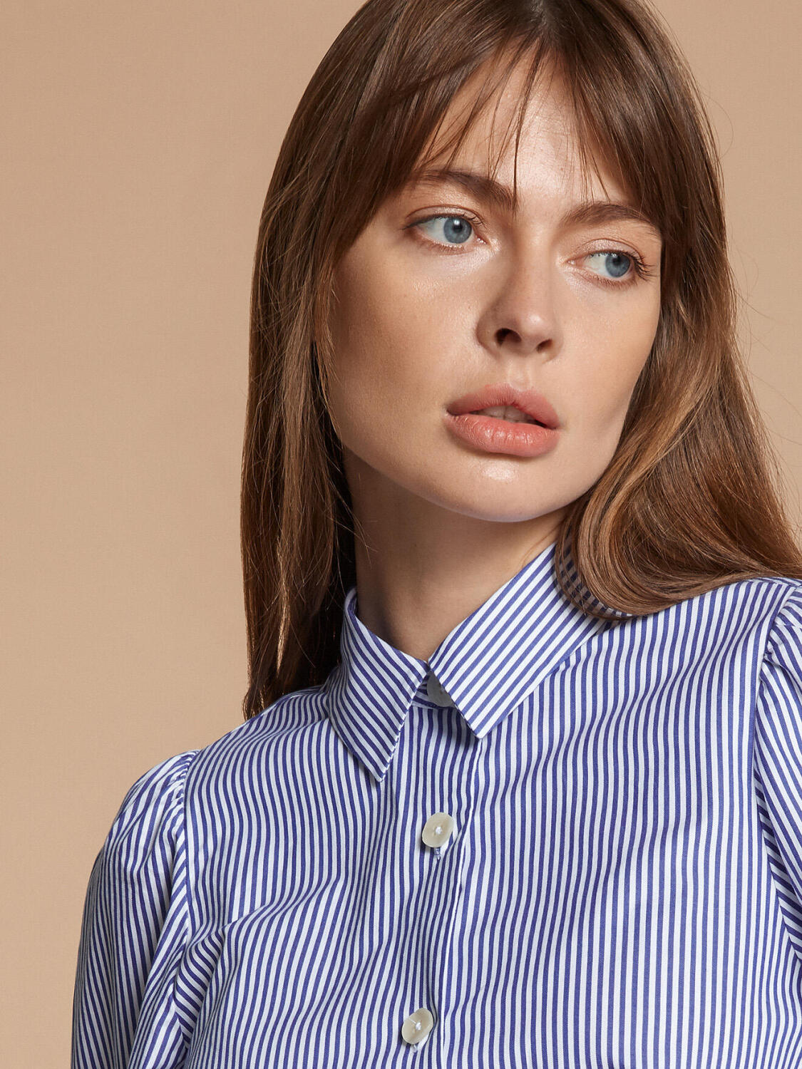 Camicia Manon a righe blu