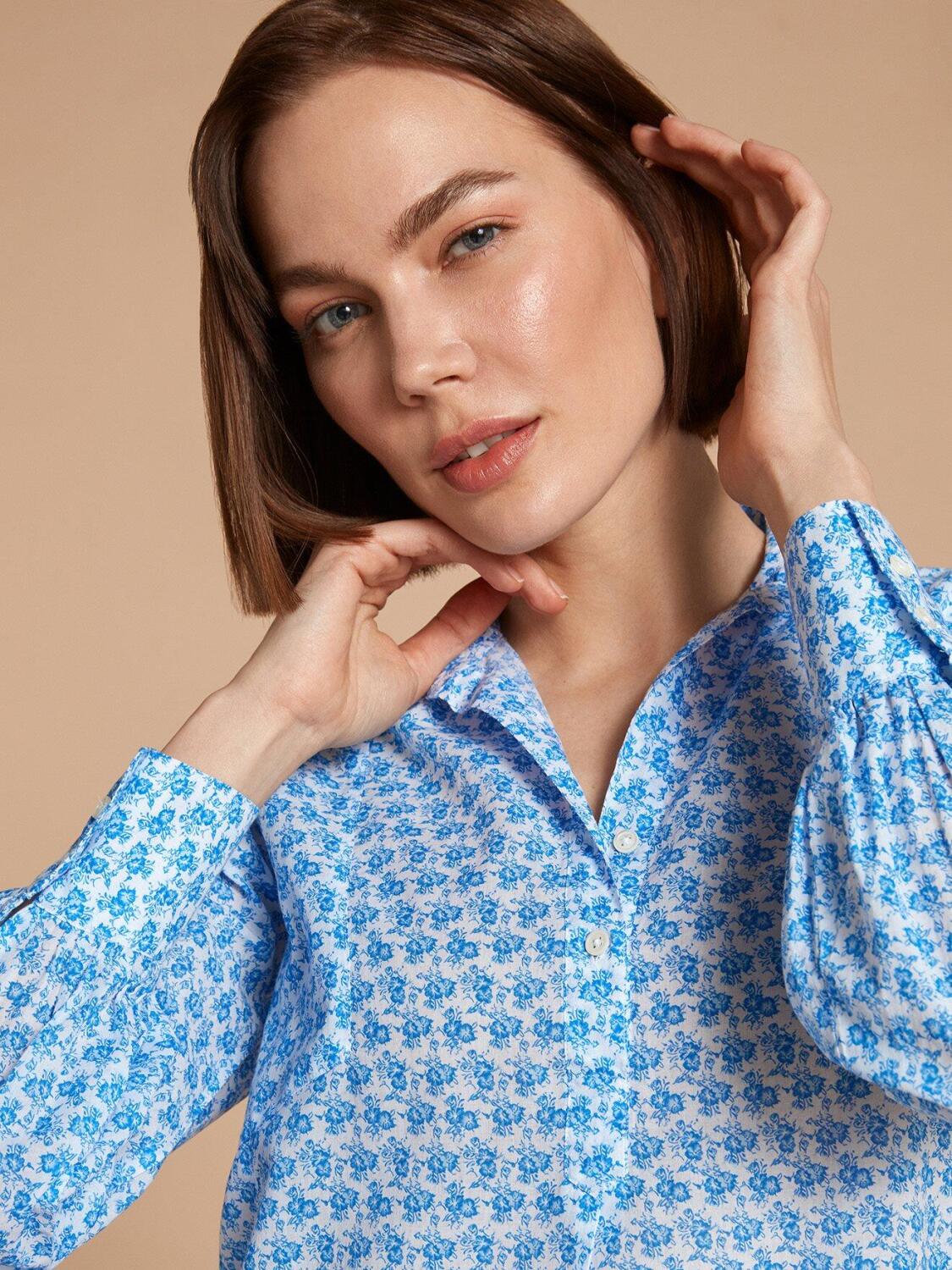 Chemise Ninon &agrave; imprim&eacute; liberty
