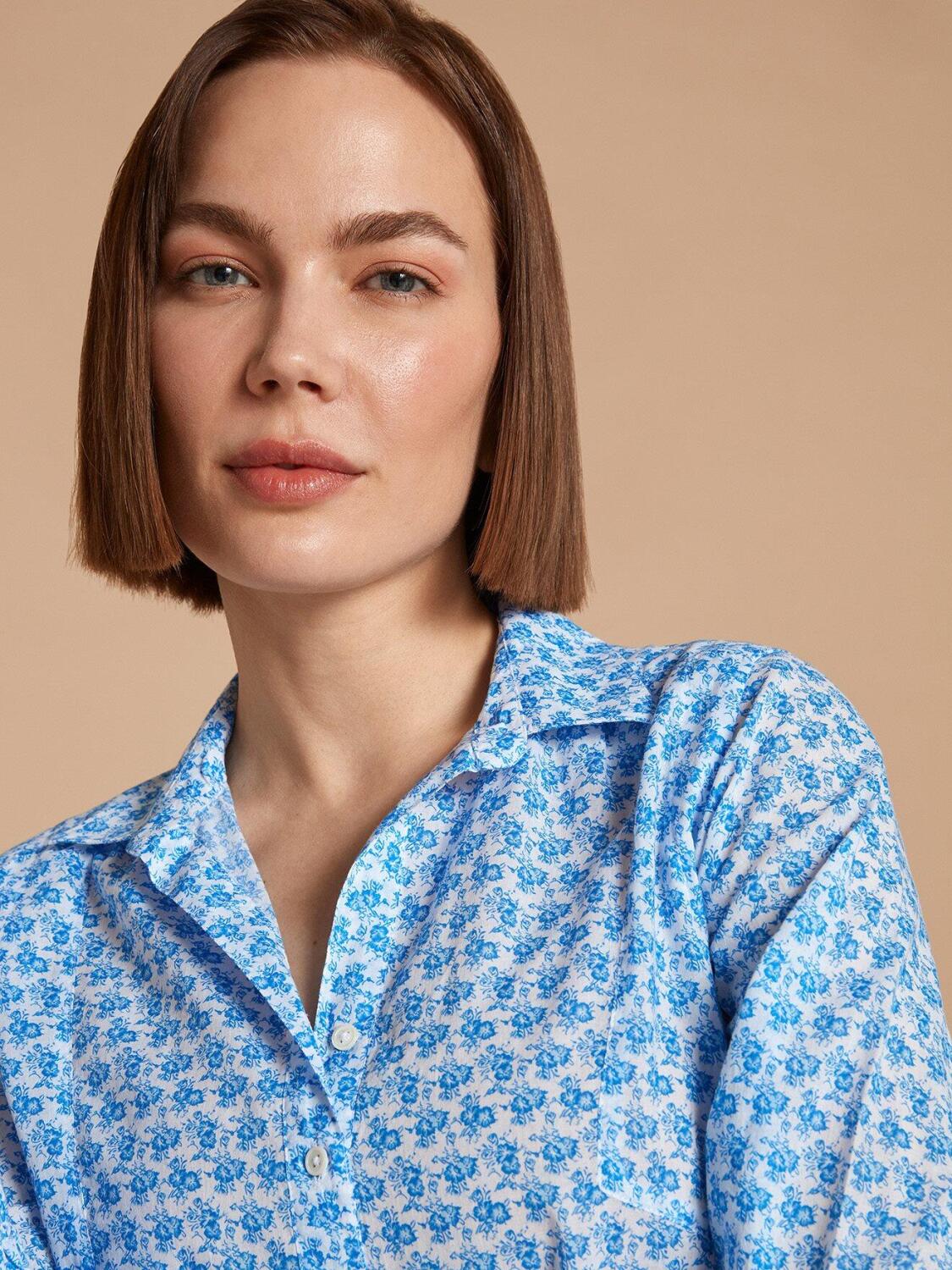 Chemise Ninon &agrave; imprim&eacute; liberty