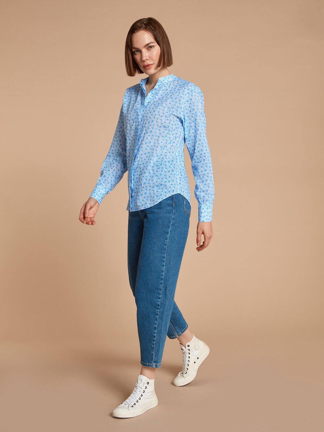 Palma floral printed shirt