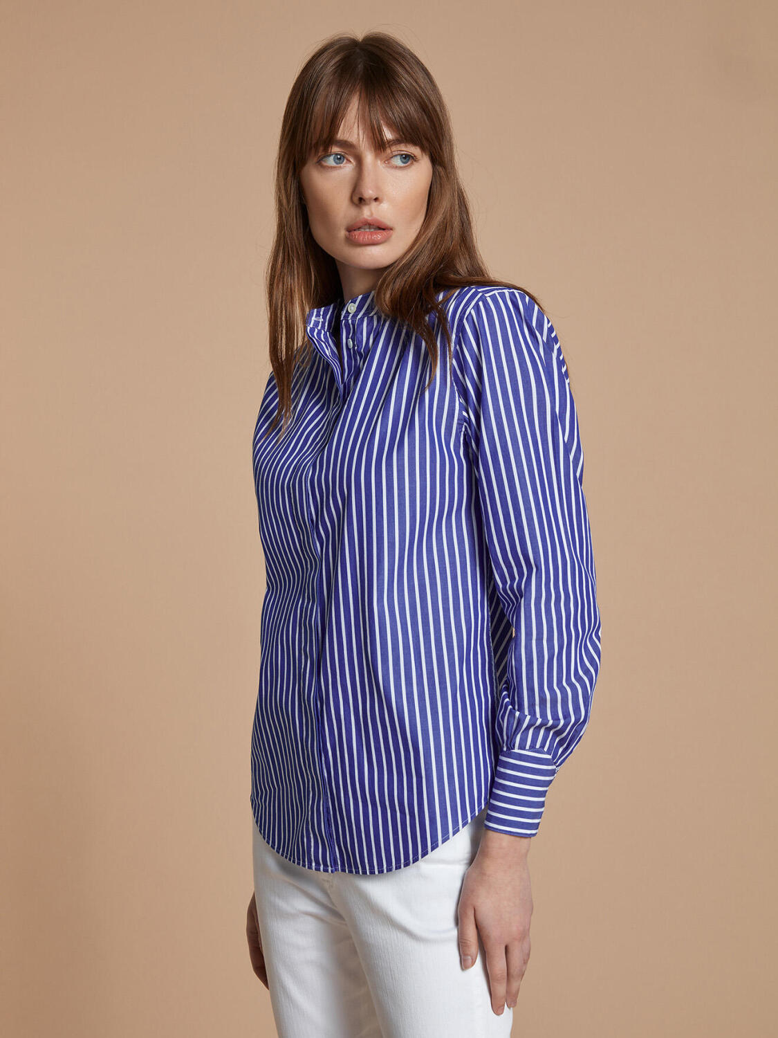Camicia Palma a righe blu