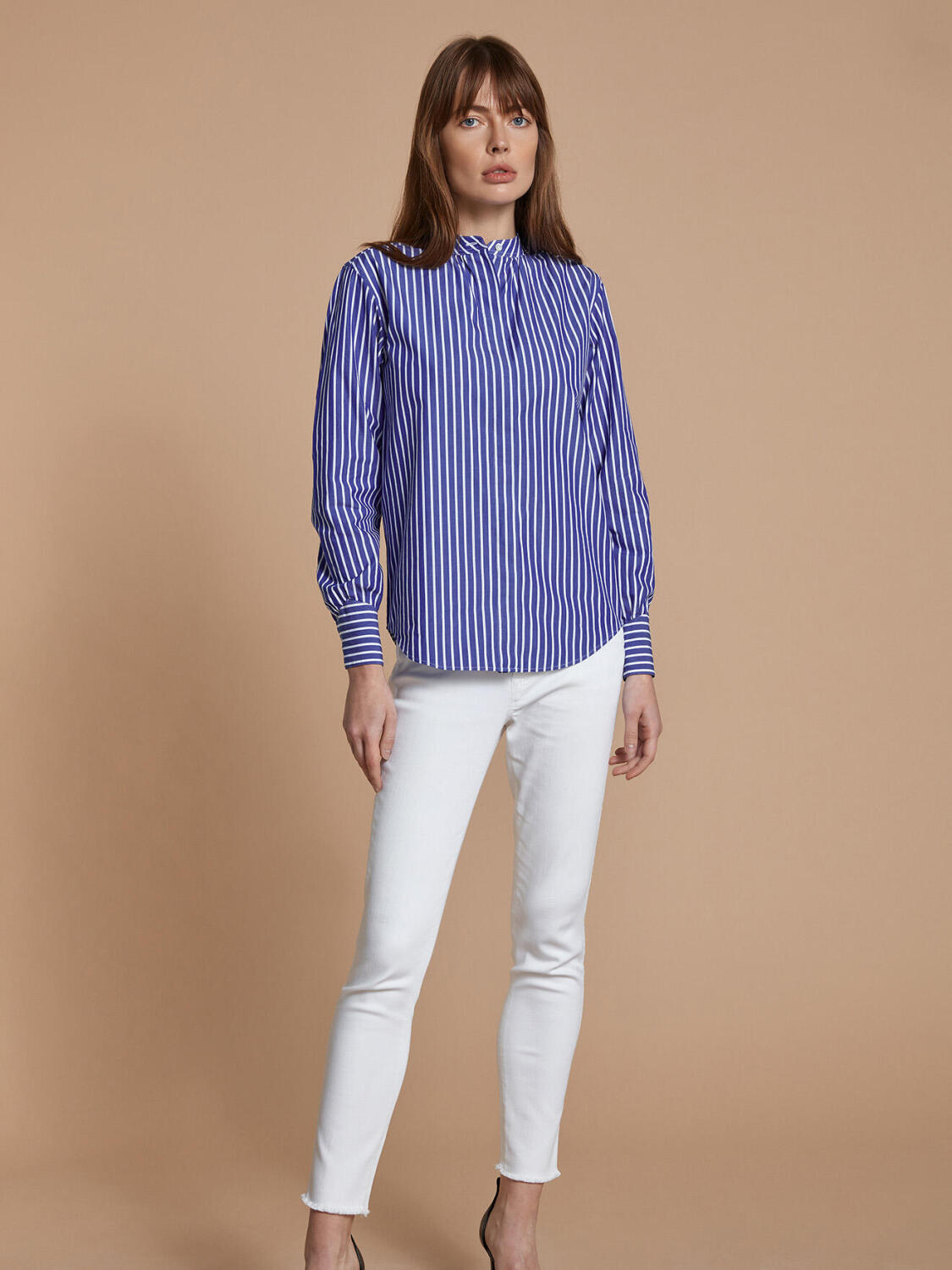 Camicia Palma a righe blu