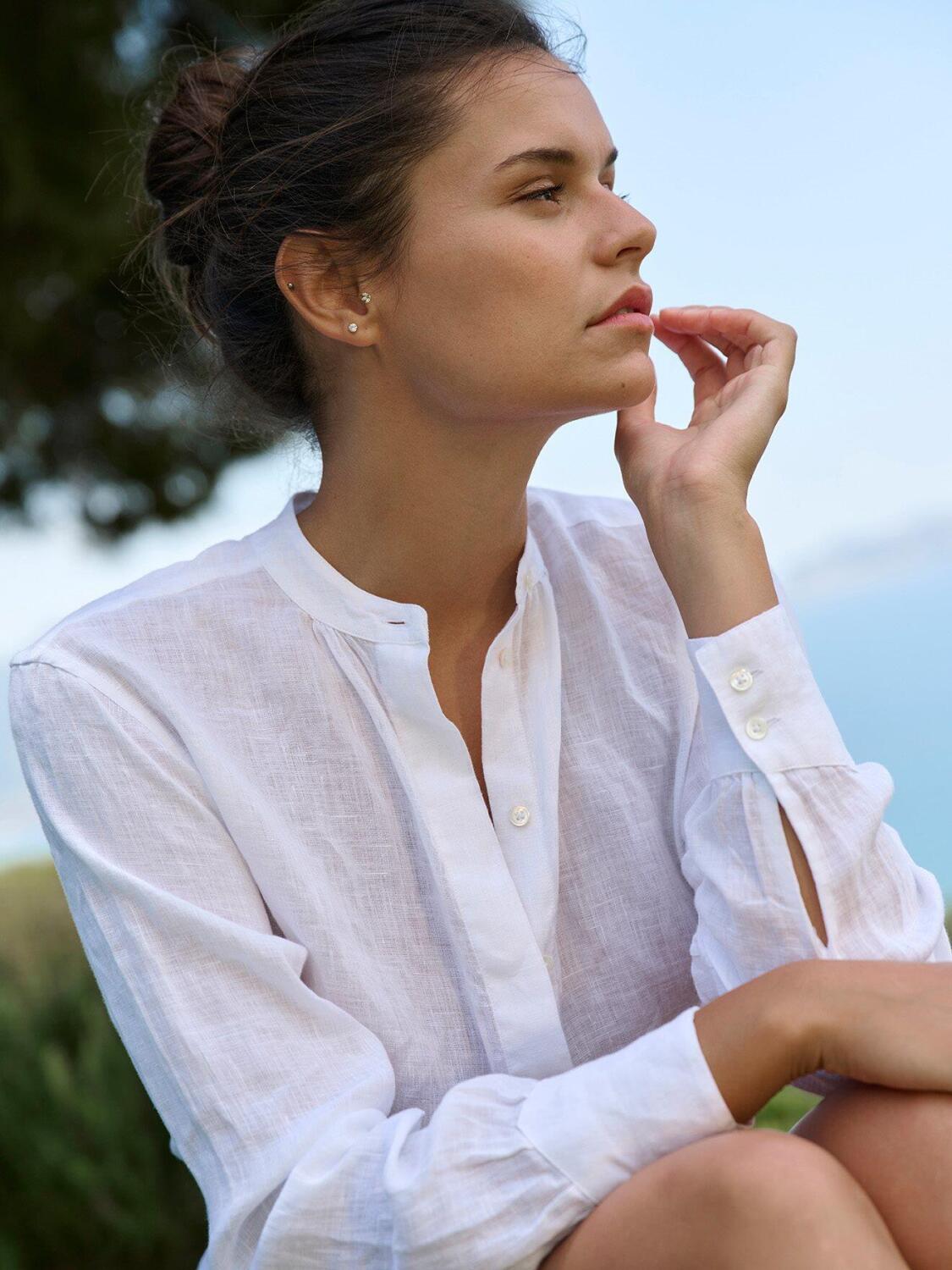 Palma white linen shirt