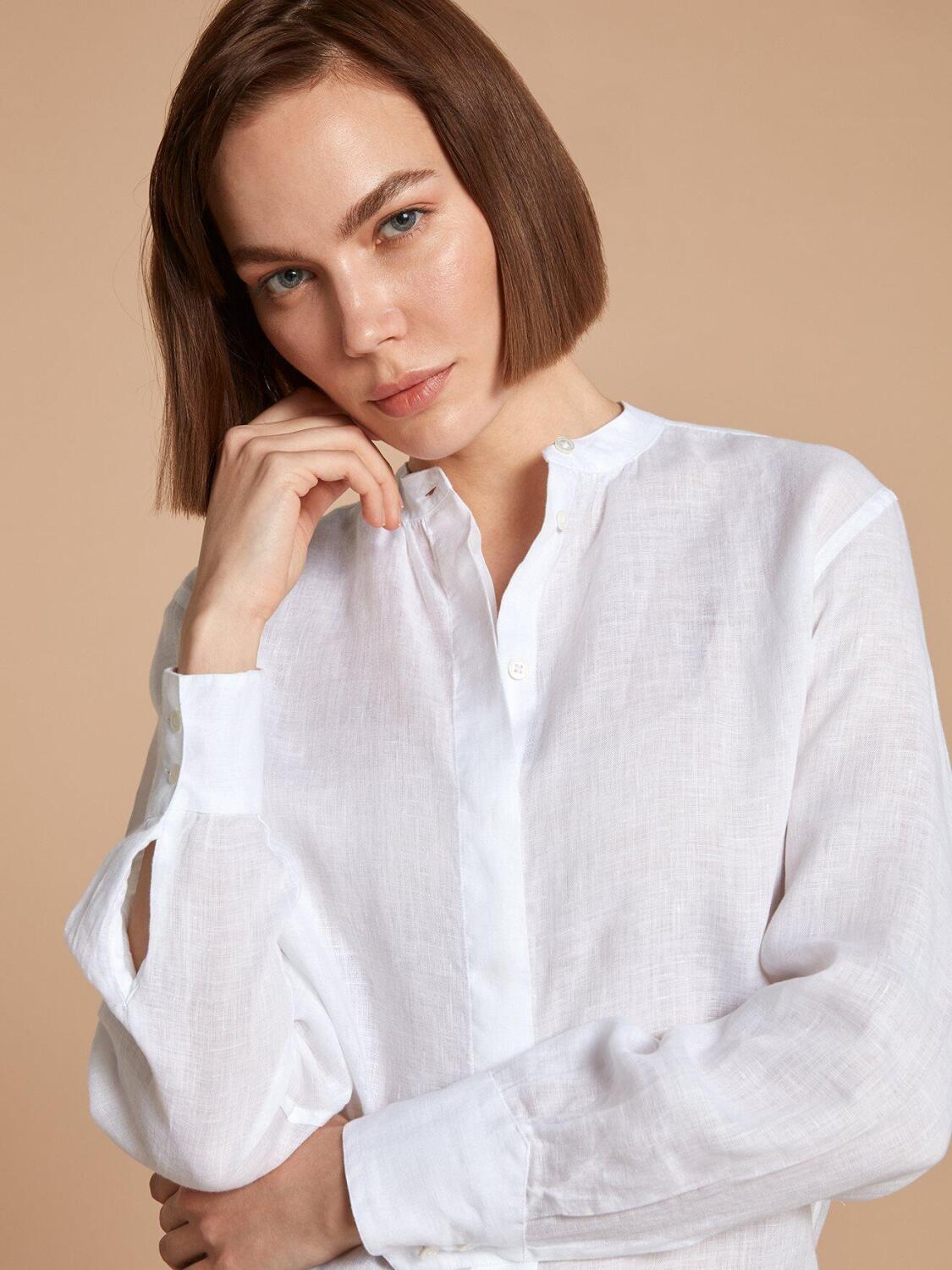 Palma white linen shirt