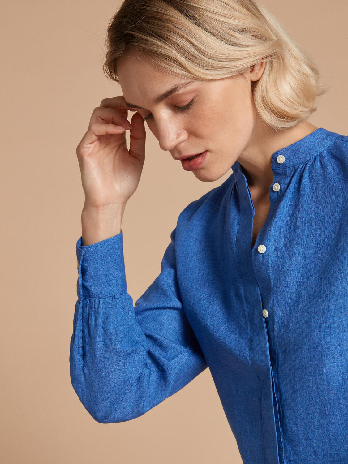 Palma Seraphine camicia blu