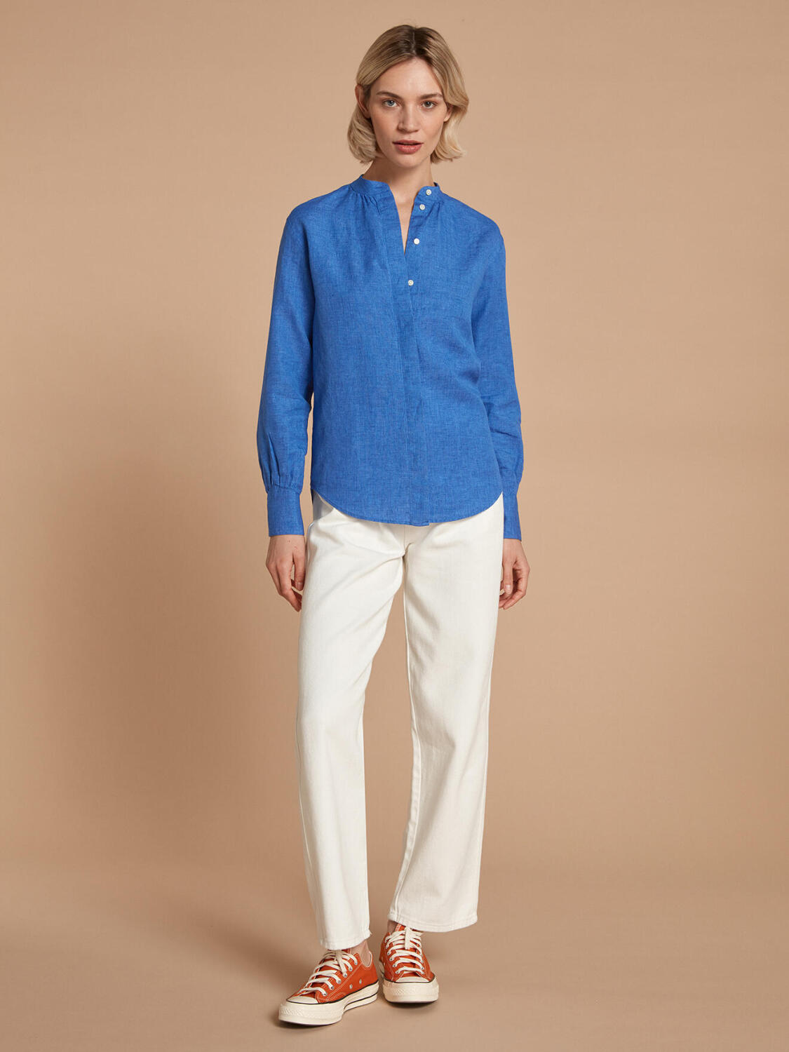 Palma Seraphine camicia blu