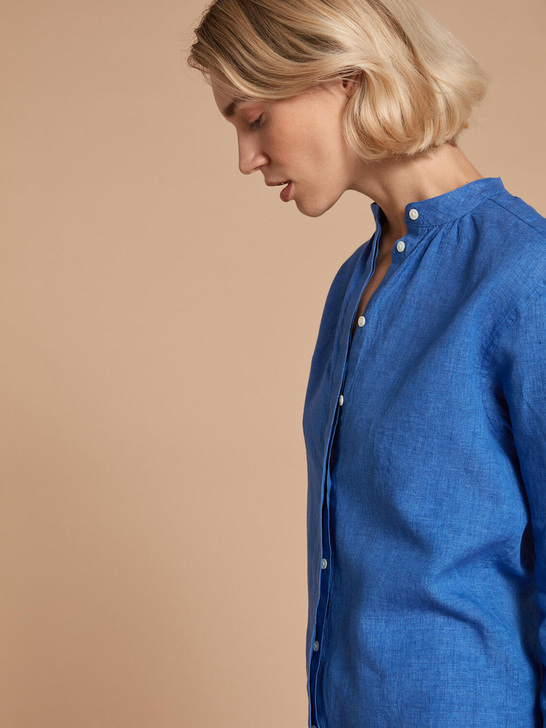 Palma Seraphine camicia blu