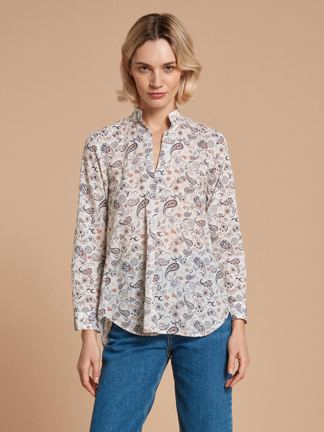 Paloma cashmere print shirt