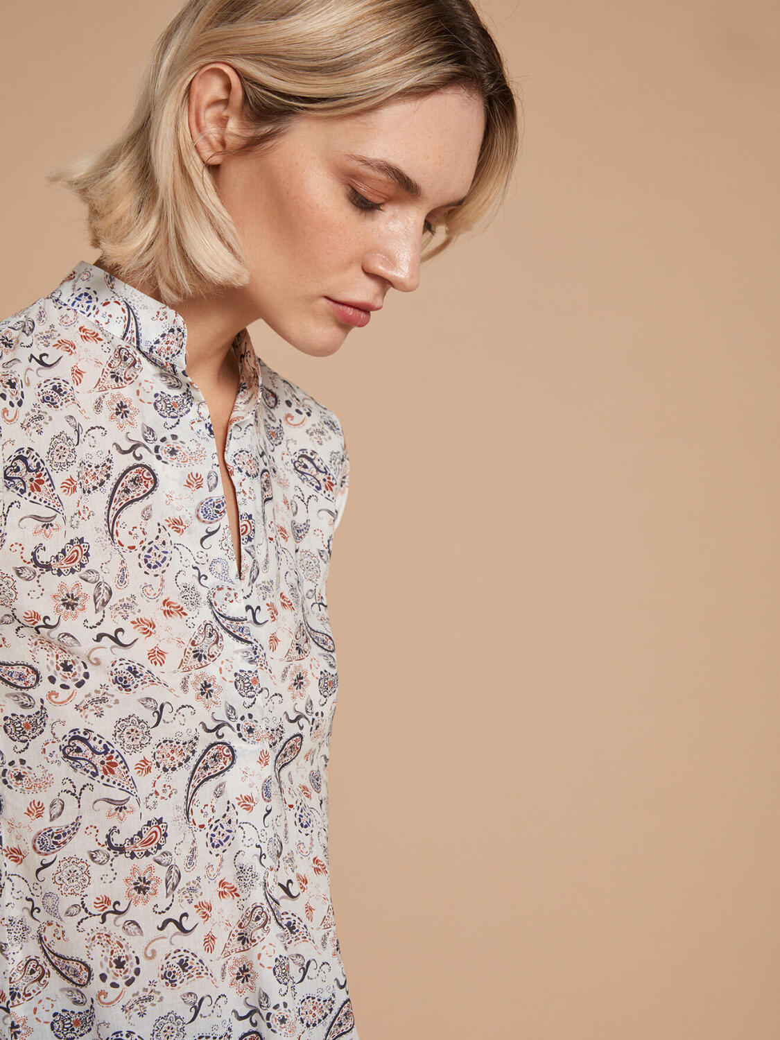 Paloma cashmere print shirt