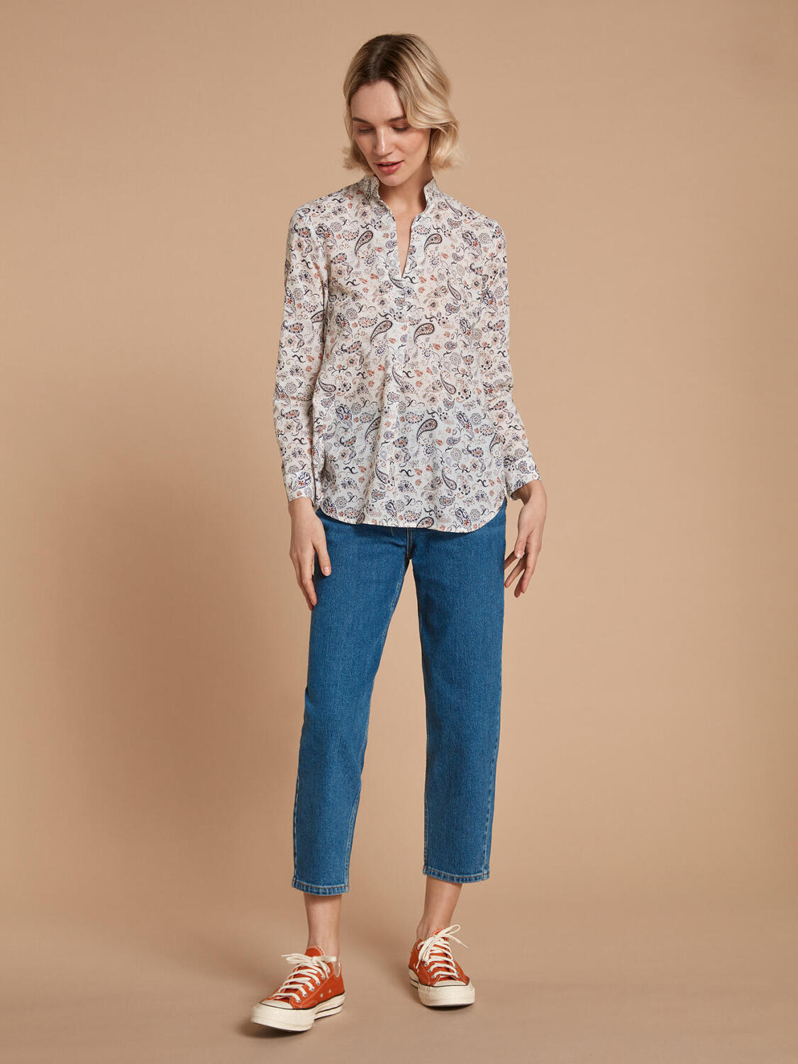 Paloma cashmere print shirt