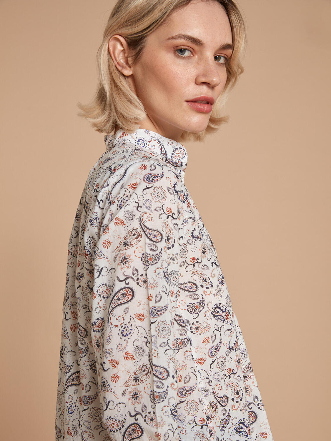 Paloma cashmere print shirt