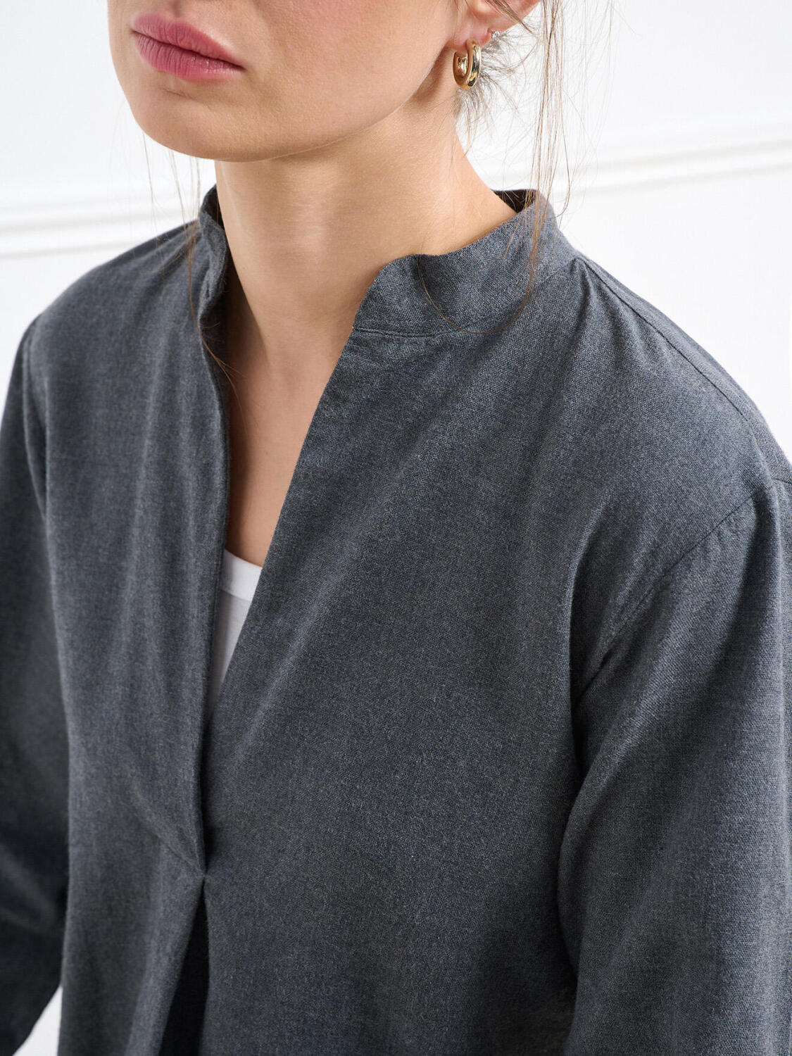 Paloma grijs flanellen overhemd